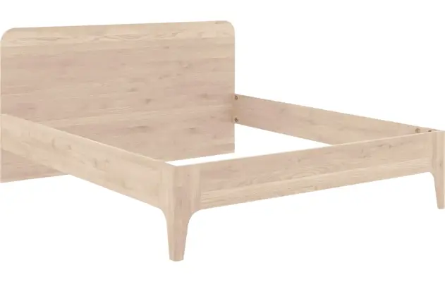 Goossens excellent bedframe curve wit eiken - 8217810-05