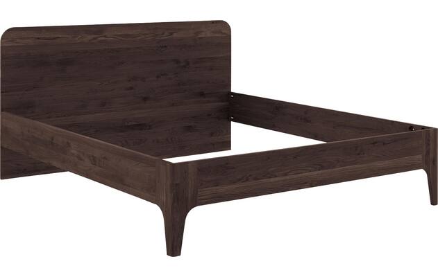 Goossens excellent bedframe curve donker bruin eiken - 8217813-05