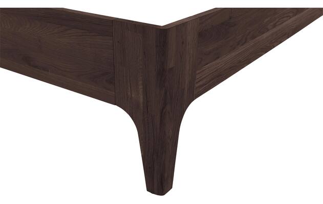 Goossens excellent bedframe curve donker bruin eiken - 8217813-08