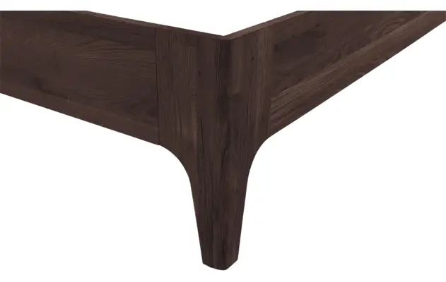 Goossens excellent bedframe curve donker bruin eiken - 8217813-08