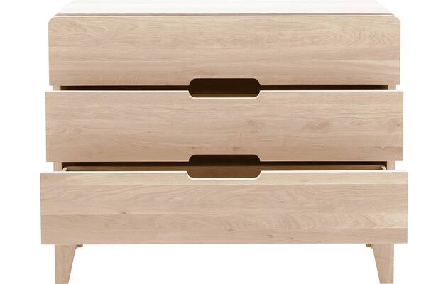 Goossens excellent ladekast curve wit eiken - 8217815-04