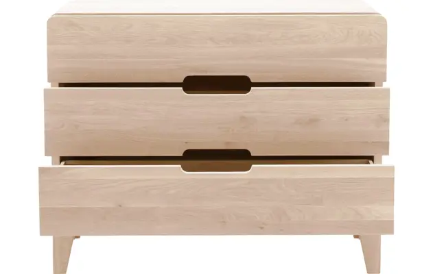 Goossens excellent ladekast curve wit eiken - 8217815-04
