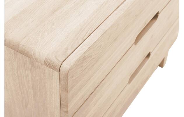Goossens excellent ladekast curve wit eiken - 8217815-08