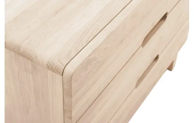 Goossens excellent ladekast curve wit eiken - 8217815-08