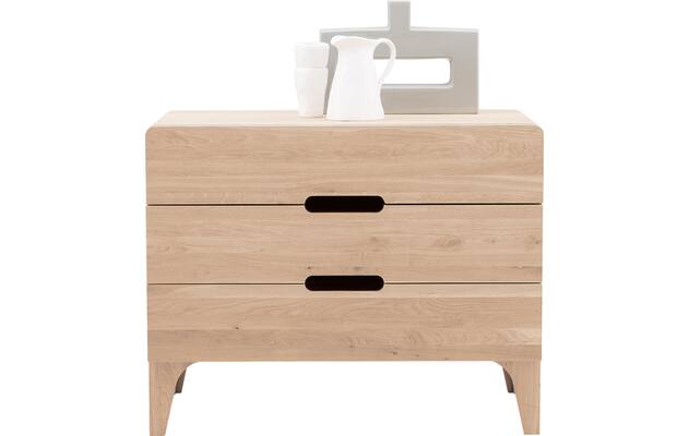Goossens excellent ladekast curve wit eiken - 8217816-02