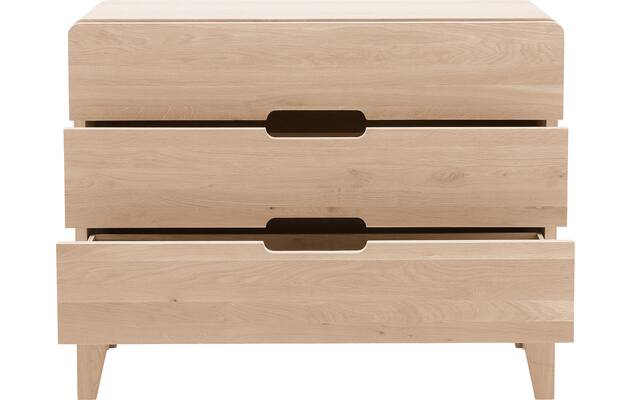 Goossens excellent ladekast curve wit eiken - 8217816-04