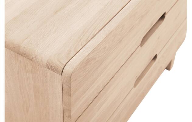 Goossens excellent ladekast curve wit eiken - 8217816-08