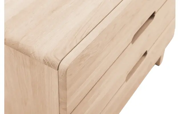 Goossens excellent ladekast curve wit eiken - 8217816-08