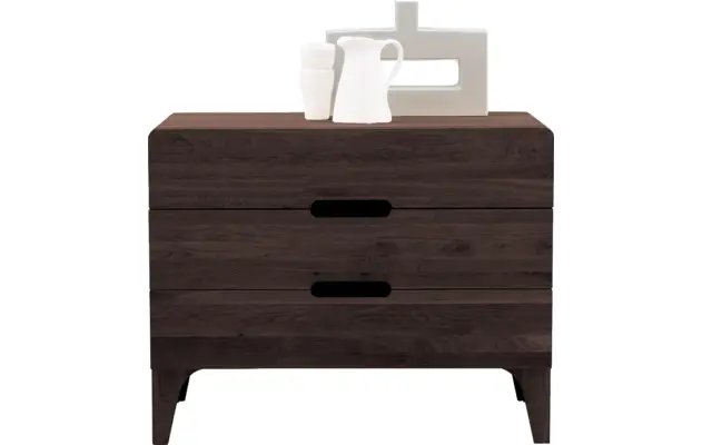 Goossens excellent ladekast curve donker bruin eiken - 8217818-02