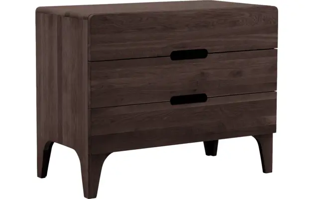 Goossens excellent ladekast curve donker bruin eiken - 8217818-03