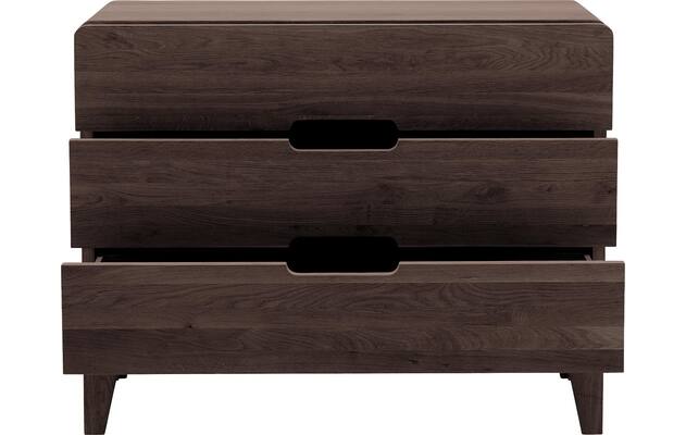 Goossens excellent ladekast curve donker bruin eiken - 8217818-04