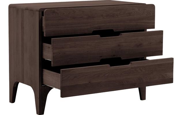 Goossens excellent ladekast curve donker bruin eiken - 8217818-05