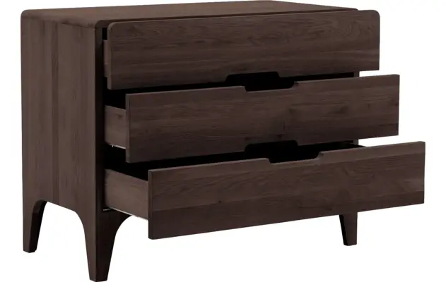 Goossens excellent ladekast curve donker bruin eiken - 8217818-05