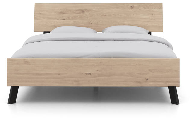 Goossens bedframe mud wit eiken - 8217824-02-A