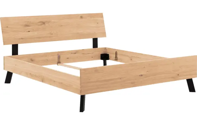 Goossens bedframe mud blank eiken - 8217825-09