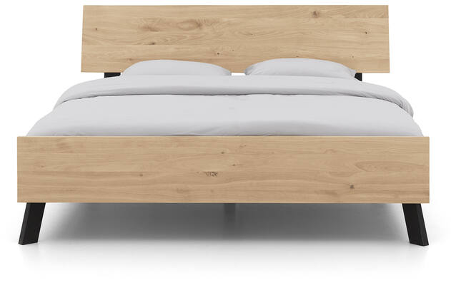 Goossens bedframe mud onbewerkt eiken - 8217827-02-A