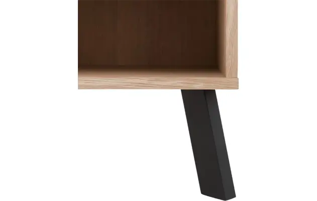 Goossens nachtkastje mud wit eiken - 8217831-04