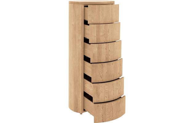 Goossens excellent ladekast donna wit eiken - 8217838-03