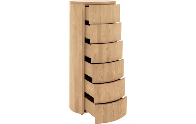 Goossens excellent ladekast donna wit eiken - 8217838-03