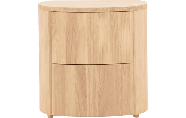 Goossens excellent nachtkastje donna wit eiken - 8217843-01