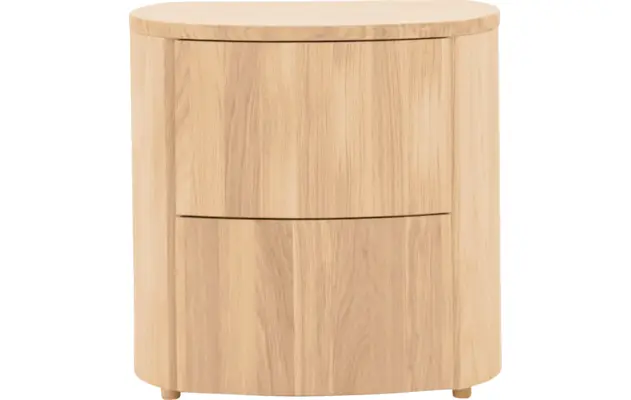Goossens excellent nachtkastje donna wit eiken - 8217843-01