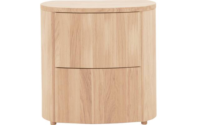 Goossens excellent nachtkastje donna wit eiken - 8217844-01