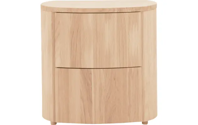 Goossens excellent nachtkastje donna wit eiken - 8217844-01