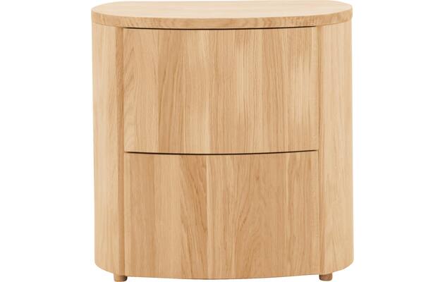 Goossens excellent nachtkastje donna blank eiken - 8217845-01