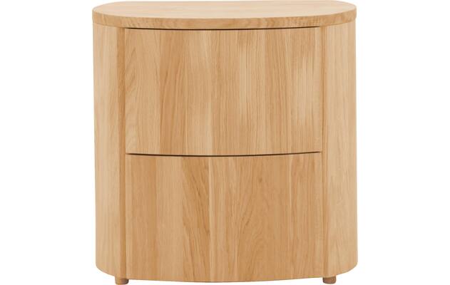 Goossens excellent nachtkastje donna blank eiken - 8217846-01