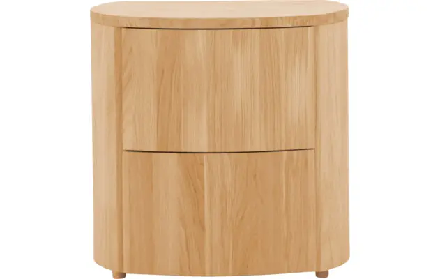 Goossens excellent nachtkastje donna blank eiken - 8217846-01