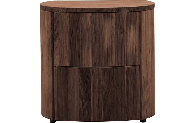 Goossens excellent nachtkastje donna donker bruin eiken - 8217847-01