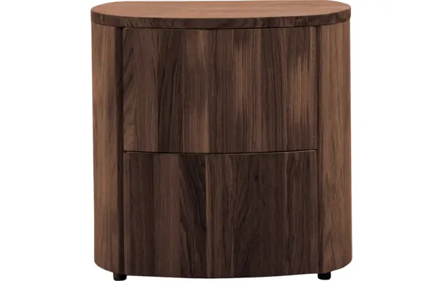 Goossens excellent nachtkastje donna donker bruin eiken - 8217847-01