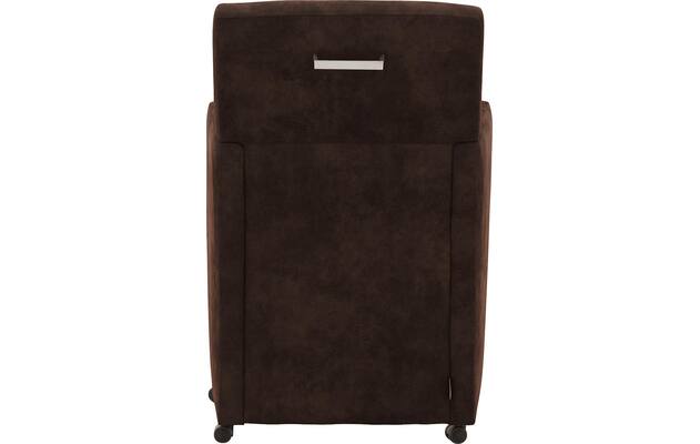 Goossens eetkamerstoel oliver bruin microvezel - 8217916-04