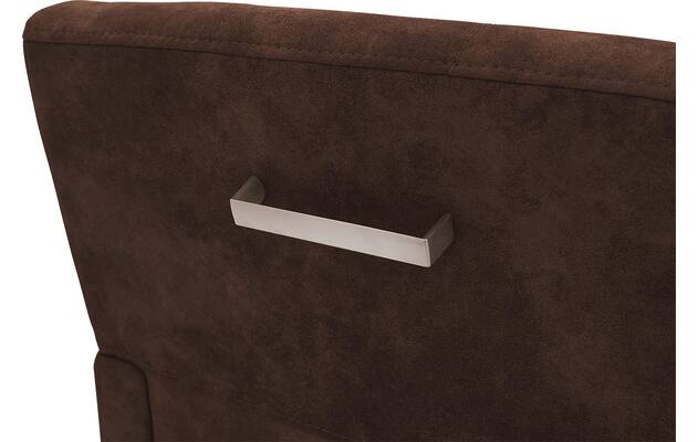 Goossens eetkamerstoel oliver bruin microvezel - 8217916-07