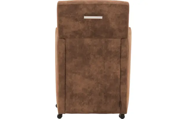 Goossens eetkamerstoel oliver bruin microvezel - 8217918-04