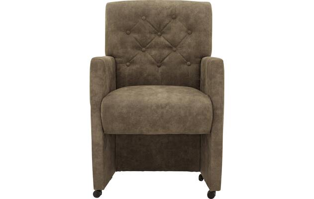 Goossens eetkamerstoel oliver groen microvezel - 8217919-03