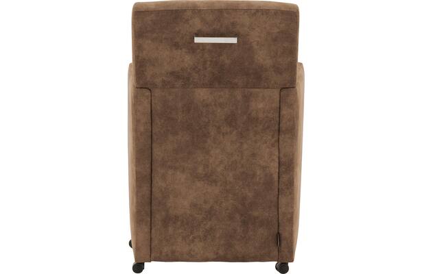 Goossens eetkamerstoel oliver bruin microvezel - 8217922-04