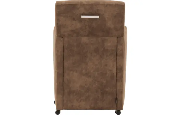 Goossens eetkamerstoel oliver bruin microvezel - 8217922-04