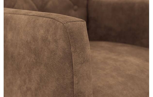 Goossens eetkamerstoel oliver bruin microvezel - 8217922-08