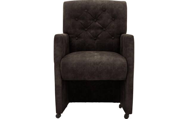 Goossens eetkamerstoel oliver grijs microvezel - 8217926-03