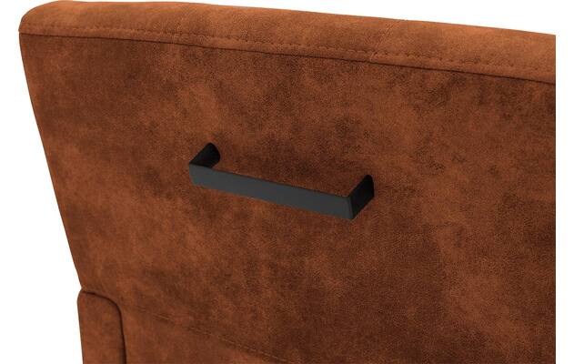 Goossens eetkamerstoel oliver bruin microvezel - 8217929-07