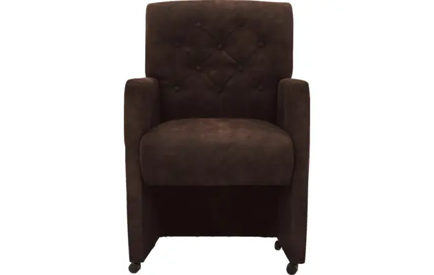 Goossens eetkamerstoel oliver bruin microvezel - 8217930-03