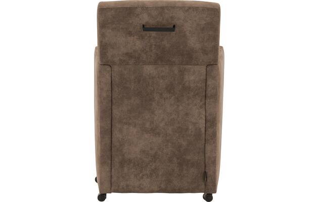 Goossens eetkamerstoel oliver bruin microvezel - 8217931-04