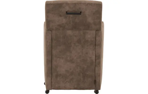 Goossens eetkamerstoel oliver bruin microvezel - 8217931-04
