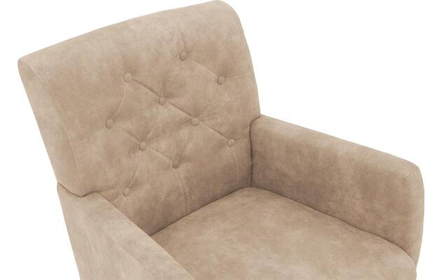 Goossens eetkamerstoel oliver beige microvezel - 8217932-05
