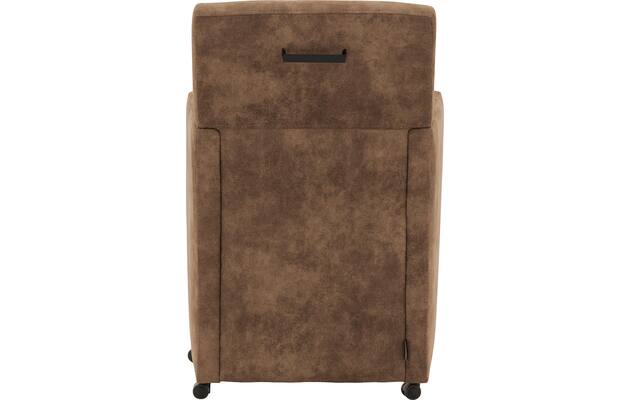 Goossens eetkamerstoel oliver bruin microvezel - 8217934-04
