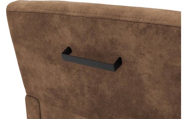 Goossens eetkamerstoel oliver bruin microvezel - 8217934-07