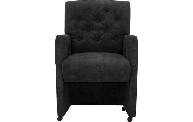 Goossens eetkamerstoel oliver grijs microvezel - 8217935-03