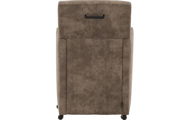 Goossens eetkamerstoel oliver bruin microvezel - 8217937-04