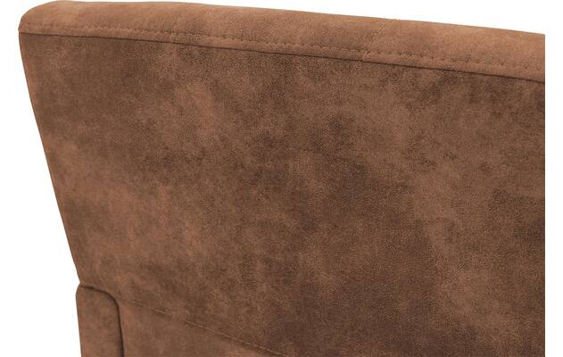 Goossens eetkamerstoel oliver bruin microvezel - 8217942-07